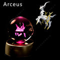 Pokemon Crystal Ball 3D Night Light - Pikachu LED Lamp with K9 Crystal Glass