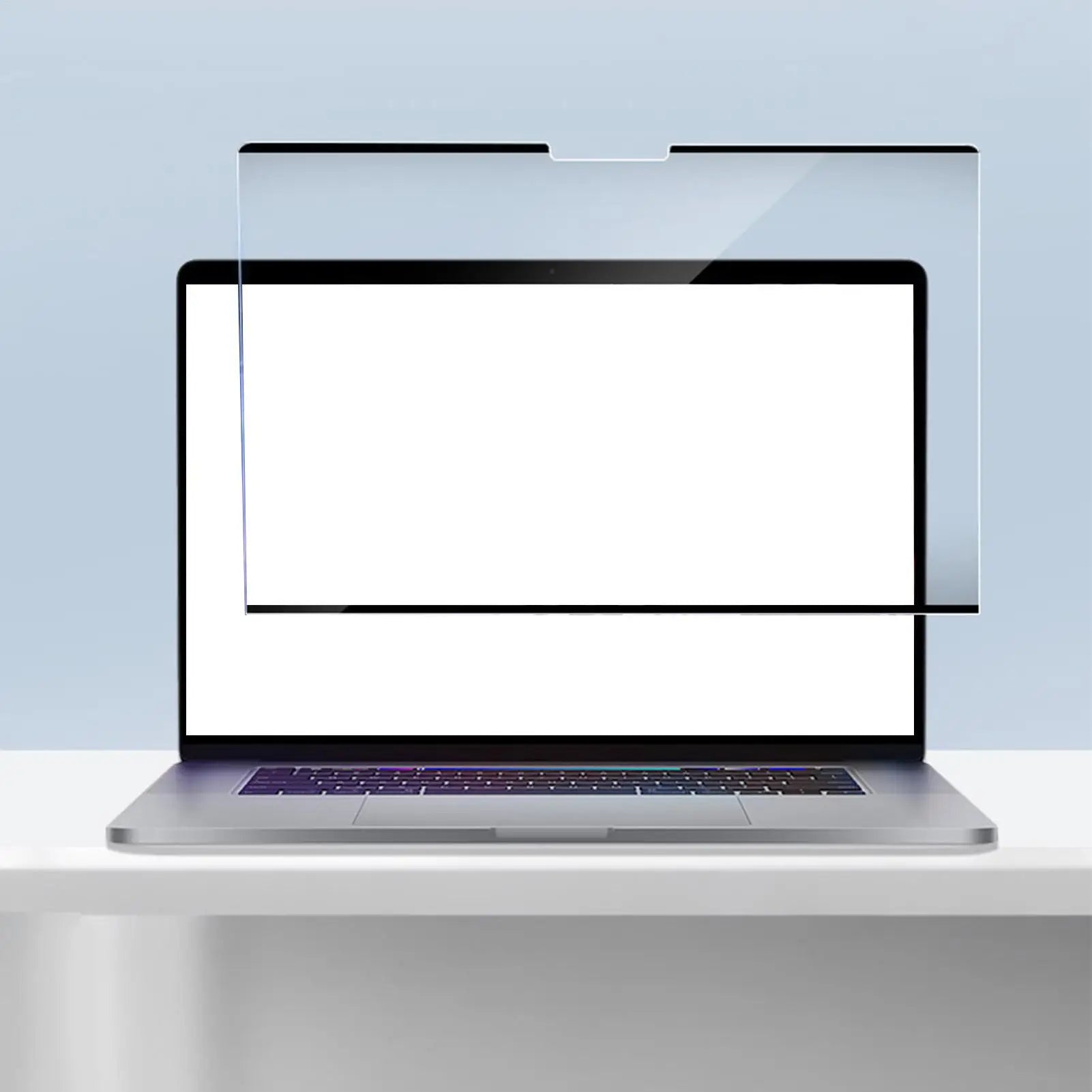 Magnetic laptop privacy screen