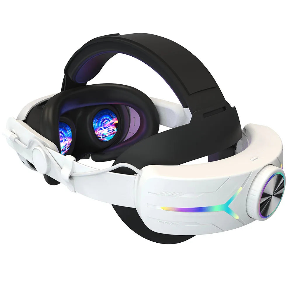 LED Head Strap for Meta Quest 3 / 3S – Adjustable Comfort Headband with RGB Lights & Enhanced Support