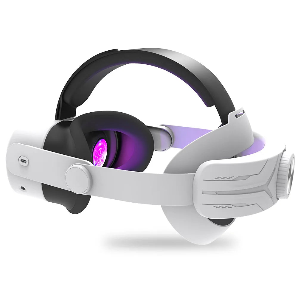 LED Head Strap for Meta Quest 3 / 3S – Adjustable Comfort Headband with RGB Lights & Enhanced Support