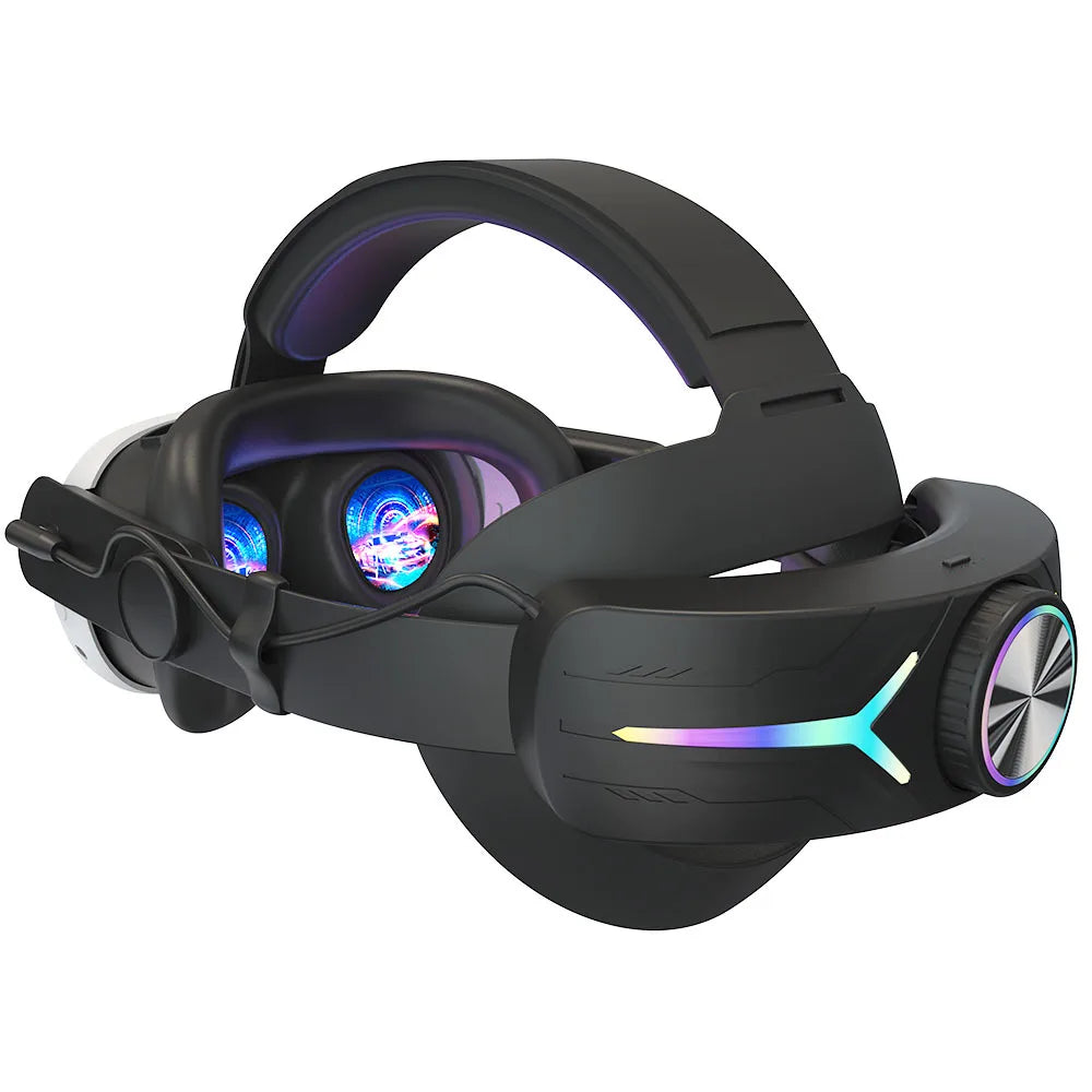 LED Head Strap for Meta Quest 3 / 3S – Adjustable Comfort Headband with RGB Lights & Enhanced Support