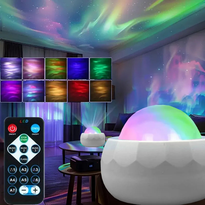 Night Sky Roof Projector – Star & Galaxy LED Light with Multiple Colors, Music Sync & Remote Control
