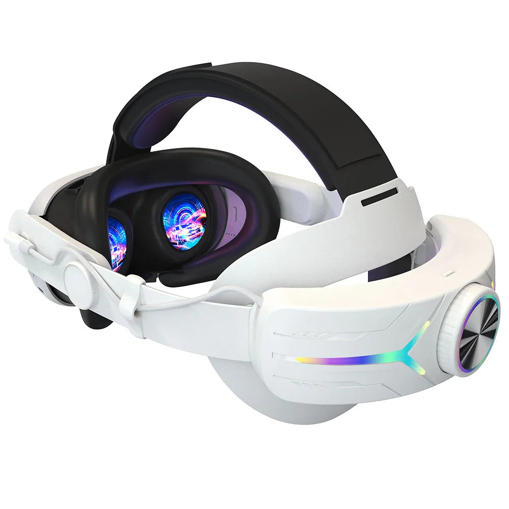 LED Head Strap for Meta Quest 3 / 3S – Adjustable Comfort Headband with RGB Lights & Enhanced Support