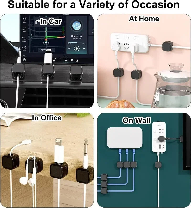 Magnetic cable organizer